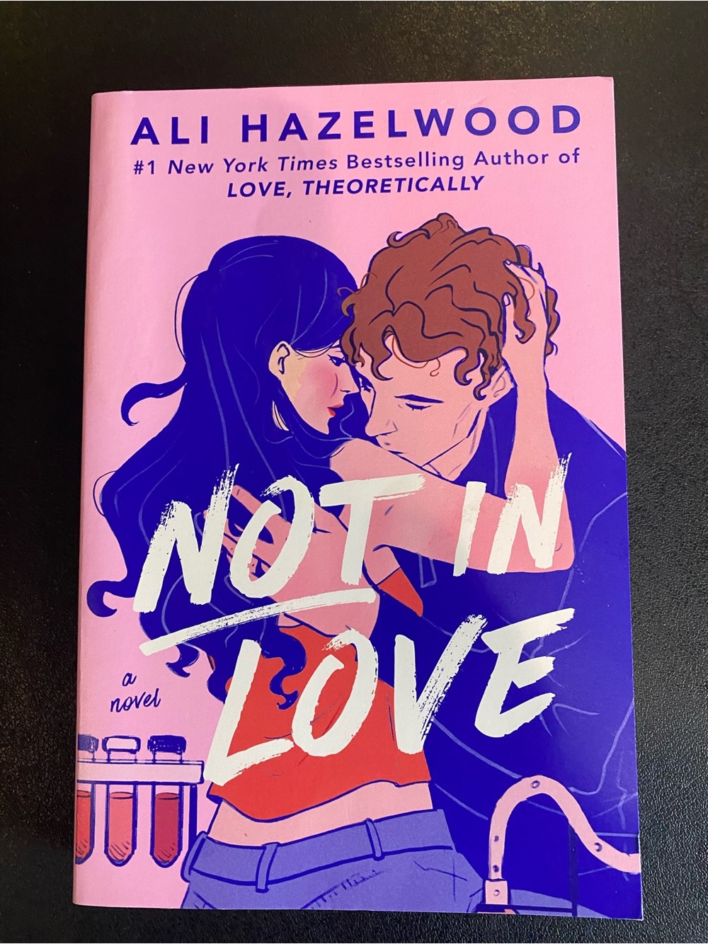Not in Love Pink Paperback Novel by Allie Hazelwood
